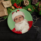 Santa Michael Scott Christmas Ornament, The Office Fan Gift