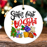 Santa’s Favorite Law Student Christmas Ornament, Future Lawyer Gift