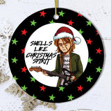 Smells Like Christmas Spirit Rock and Roll Ornament