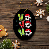 Soccer Ho Ho Ho Christmas Ornament