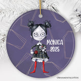 Spooky Girl Customized Halloween Ornament, Daughter Gift