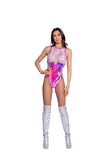 Galactic Groove Holographic Vinyl Waist Cincher