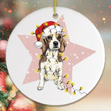 Festive Christmas Beagle Ornament