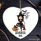 Custom Witch Halloween Theme Women's Ornament