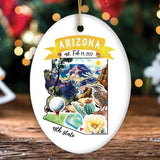 Artistic Arizona State Themes and Landmarks Christmas Ornament