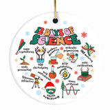 12 Days of Science Ornament, Christmas Gift for Scientist Nerd or Teacher