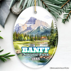 Banff National Park Paradise Ornament, Canada’s Natural Wonders Traveler Souvenir