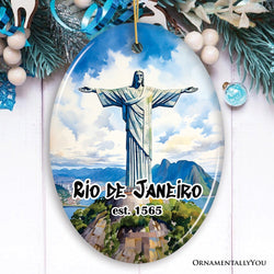 Christ the Redeemer Ornament, Brazilian Christmas Gift, Rio de Janeiro Souvenir