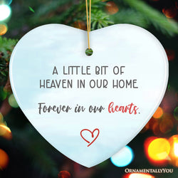 Forever in Our Hearts Heaven’s Little Light Ornament, Christmas Memory Gift