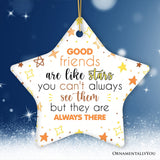 Good Friends are Like Stars Christmas Ornament, Friendship Gift and Appreciation