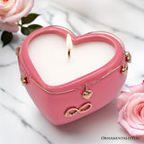 Heart Shaped Eternal Love Candle, Gift with Pendant for Her