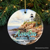 Majestic Acadia National Park Artwork Ornament, Travel Souvenir and Christmas Gift