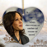 Strength in Diversity Kamala Harris Ornament, Heartfelt Message of Unity Gift and Decor