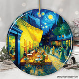 Vincent Van Gogh Cafe Terrace at Night Ceramic Ornament, Famous Painting Souvenir And Decor