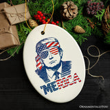 Donald Trump 'Merica Pop Art Red, White and Blue Ornament