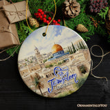 Jerusalem Israel Classic Artwork Ornament, Jewish Souvenir and Gift