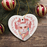 Karma is a Cat Funny Ornament, Christmas Gift for Cat Lovers