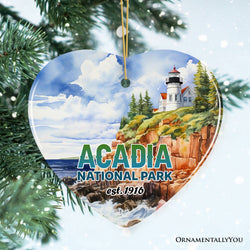 Majestic Acadia National Park Artwork Ornament, Travel Souvenir and Christmas Gift