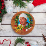 Merry Christmas Kiss My Ass Funny Clark Griswold Christmas Ornament