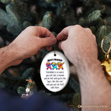 Friendship is So Weird Quote Christmas Ornament, Hilarious Gift and Appreciation for Besties