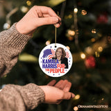 Kamala Harris for the People 2024 Election Ornament, Gift for Democratic Supporter