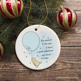 Seeing You I Knew an Adventure was About to Begin Ornament, Pooh Bear's Inspiring Quote Christmas Keepsake