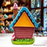 Sugary Haven Candy House Tabletop Figurine, 7" LED Christmas Gingerbread Style Home Decoration