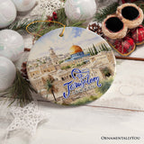 Jerusalem Israel Classic Artwork Ornament, Jewish Souvenir and Gift