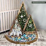 Woodland Animal Scandinavian Folk Christmas Tree Skirt