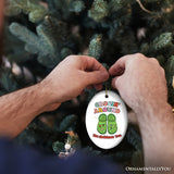 Crocin’ Around The Christmas Tree Joyfully Funny Christmas Ornament