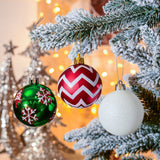 Unique and Sparkling Christmas Bauble Set of 30, Holiday Tree Set