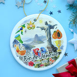 Cultural Rio de Janeiro Art Ornament, Brazil Landmarks Souvenir Gift