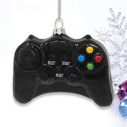 Video Game Controller Glass Christmas Ornament