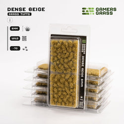 Gamers Grass Tufts: Dense Beige 6mm- Wild