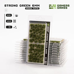 Gamers Grass Tufts: Strong Green 6mm - Wild