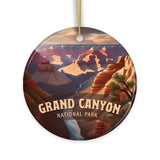 Grand Canyon National Park Retro Ornament, Arizona Tourist Attraction Souvenir and Gift