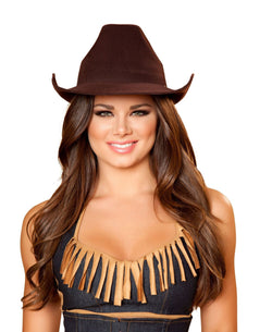 Brown Cowgirl Hat