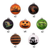 Halloween Ornament Round Ball 16 Piece Set