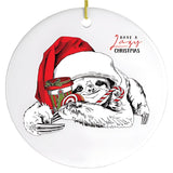 Have a Lazy Christmas Sloth Ornament