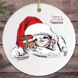 Have a Lazy Christmas Sloth Ornament