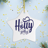 Holly Jolly Christmas Ornament