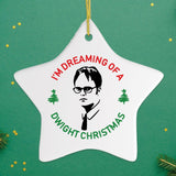 I'm Dreaming of a Dwight Christmas Ornament, Funny Office TV Show Decoration