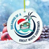 I’m Dreaming of a Great White Christmas Shark Ornament