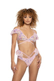 Electric Dreams Sequin Lace Ruffle Wrap Bottom