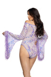 Furry Frenzy Flair Sleeve Bodysuit