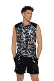 ElectroVibe Two-Tone Men's Sleeveless Rave Tank