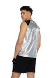 ElectroVibe Two-Tone Men's Sleeveless Rave Tank