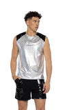 ElectroVibe Two-Tone Men's Sleeveless Rave Tank