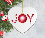 Joy Christmas Ornament