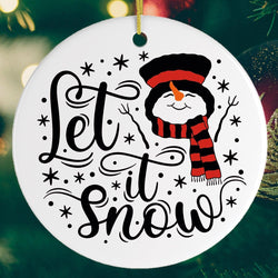 Let it Snow Christmas Ornament